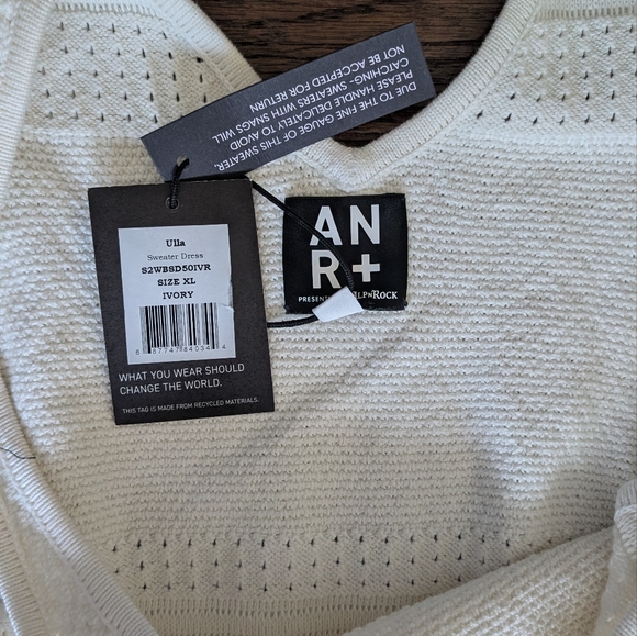 NWT Alp N Rock+ Crocheted Dress Tank Top Cream Mid length - Picture 5 of 7